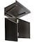 Adiroffice Wood Foldable, Portable Tabletop Podium Lectern in Black ADI661-05-BLK-MK - alternate 3
